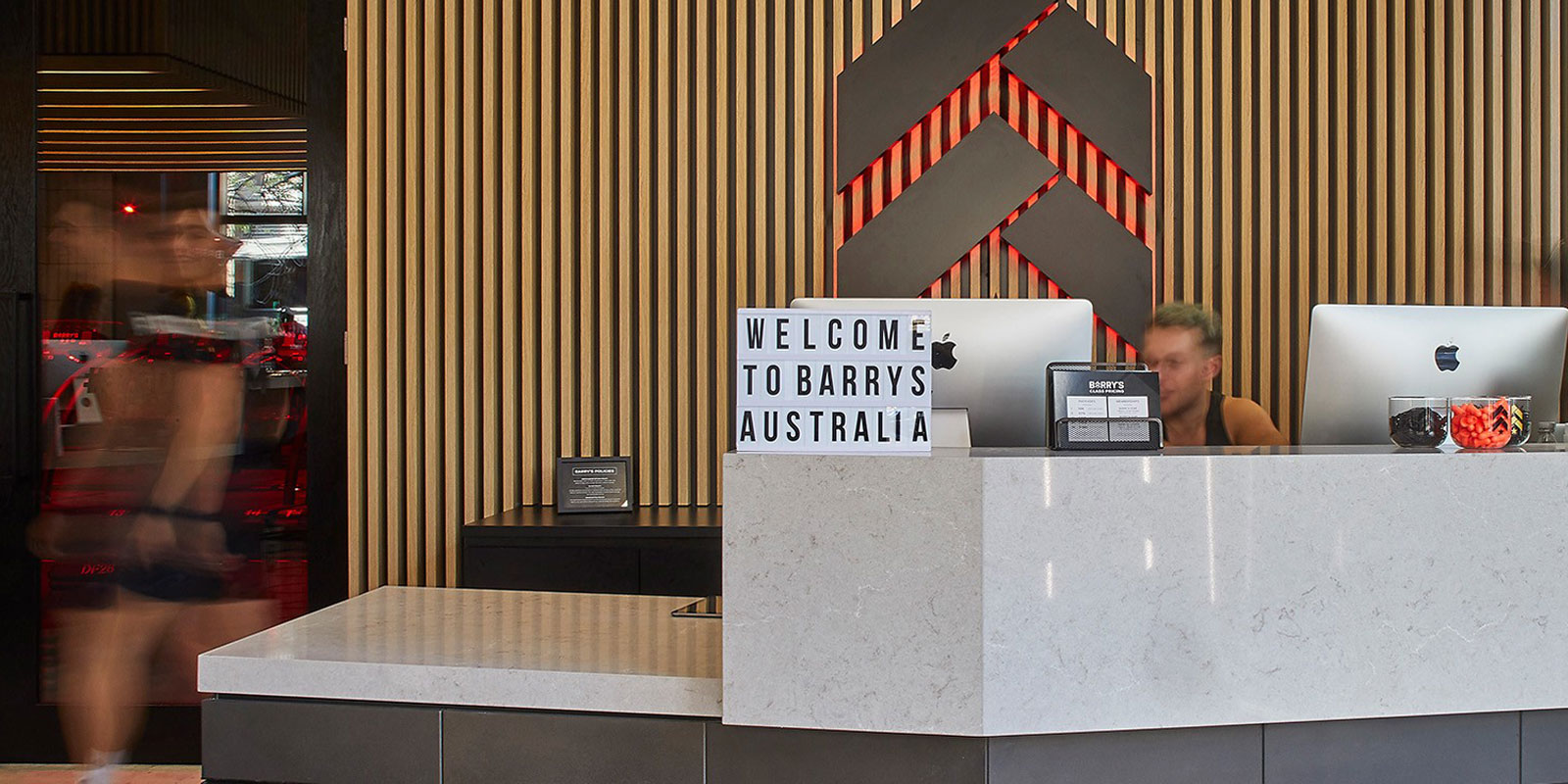 Scent diffused throughout the studio reception